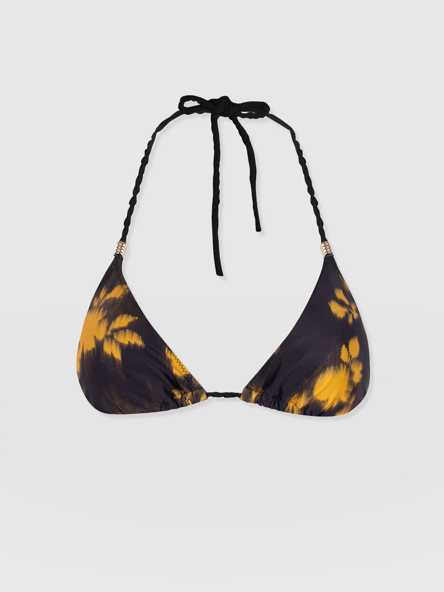 Alba Triangle Bikini Top - Yellow Fade Floral - Image 7