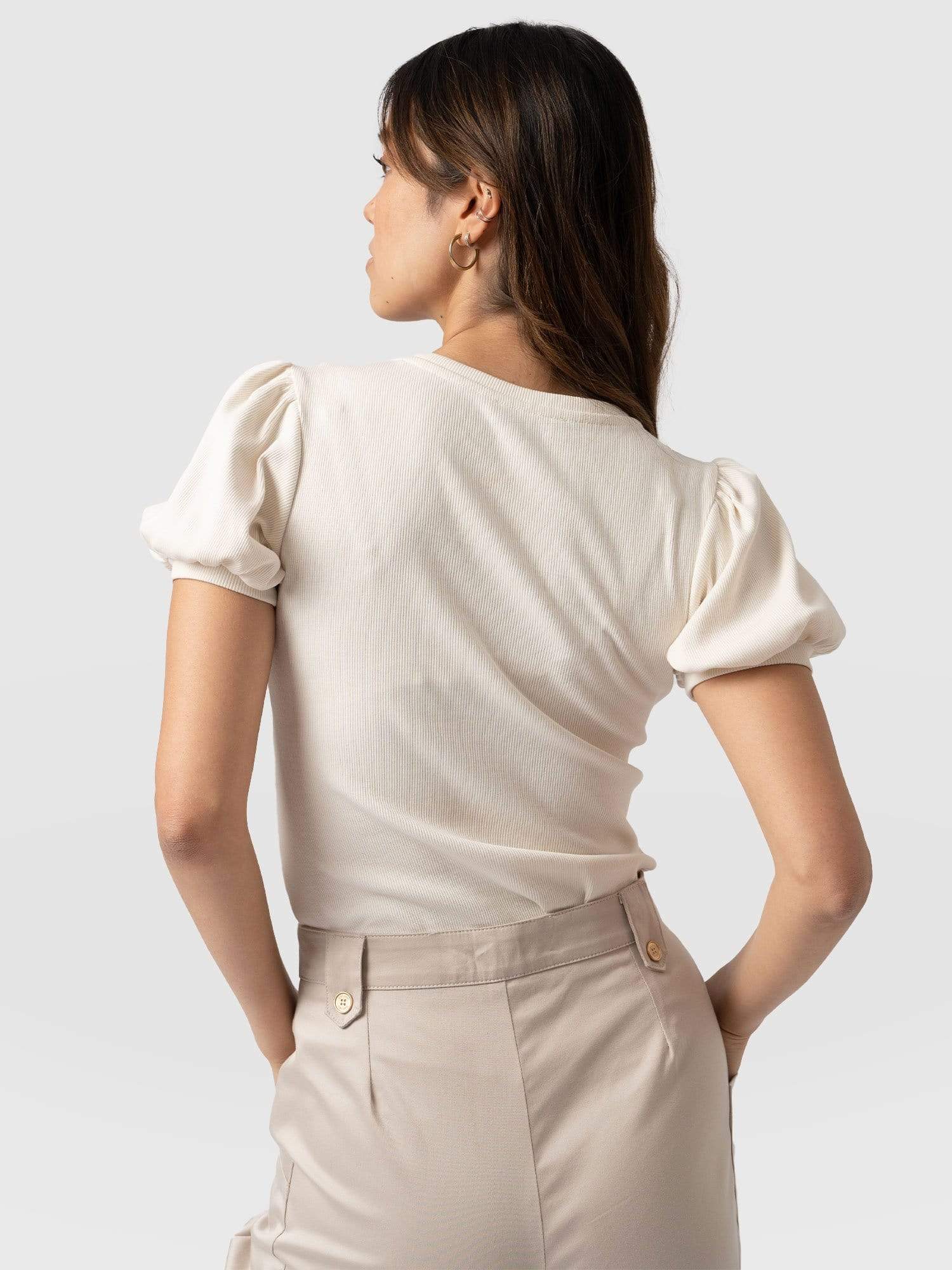 Cavendish Tee - Cream - Image 5