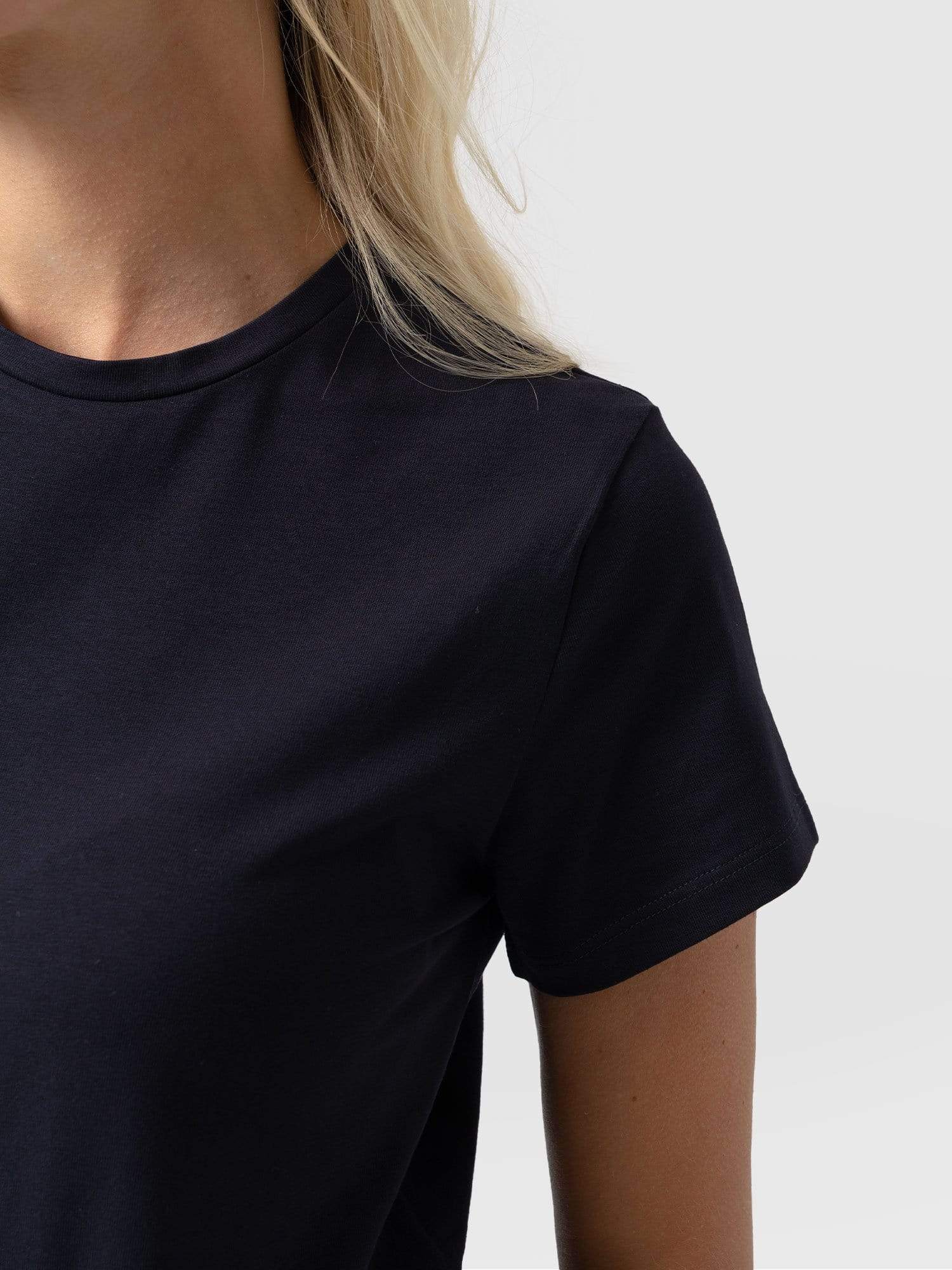 Easy Cotton Tee - Navy - Image 6
