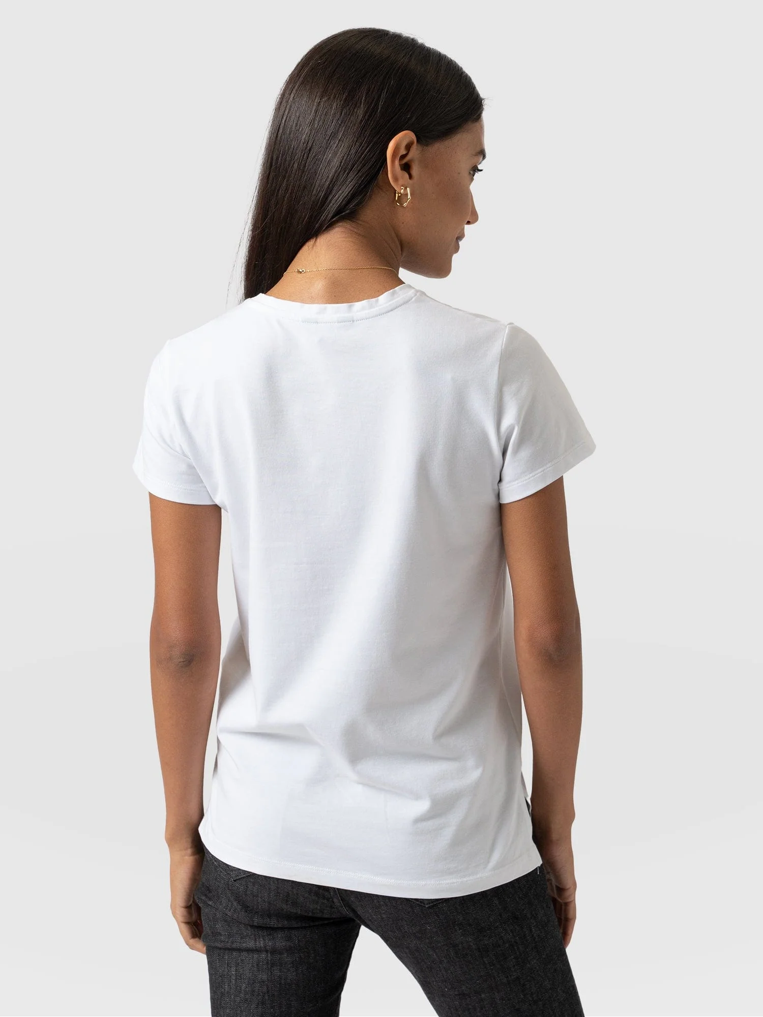 Easy Cotton Tee - White - Image 6