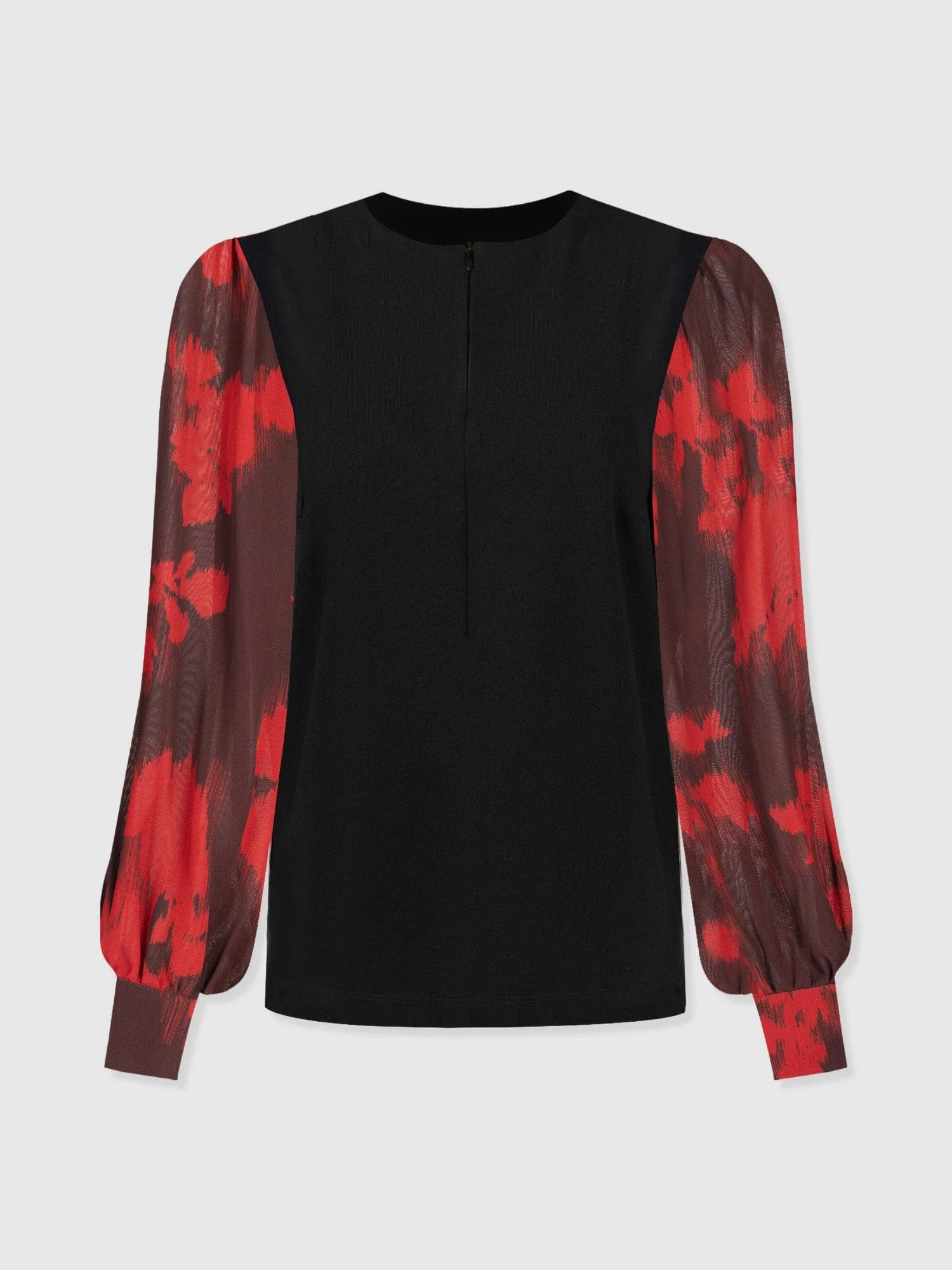 Esme Zip Up Top - Pink Fade Floral - Image 7