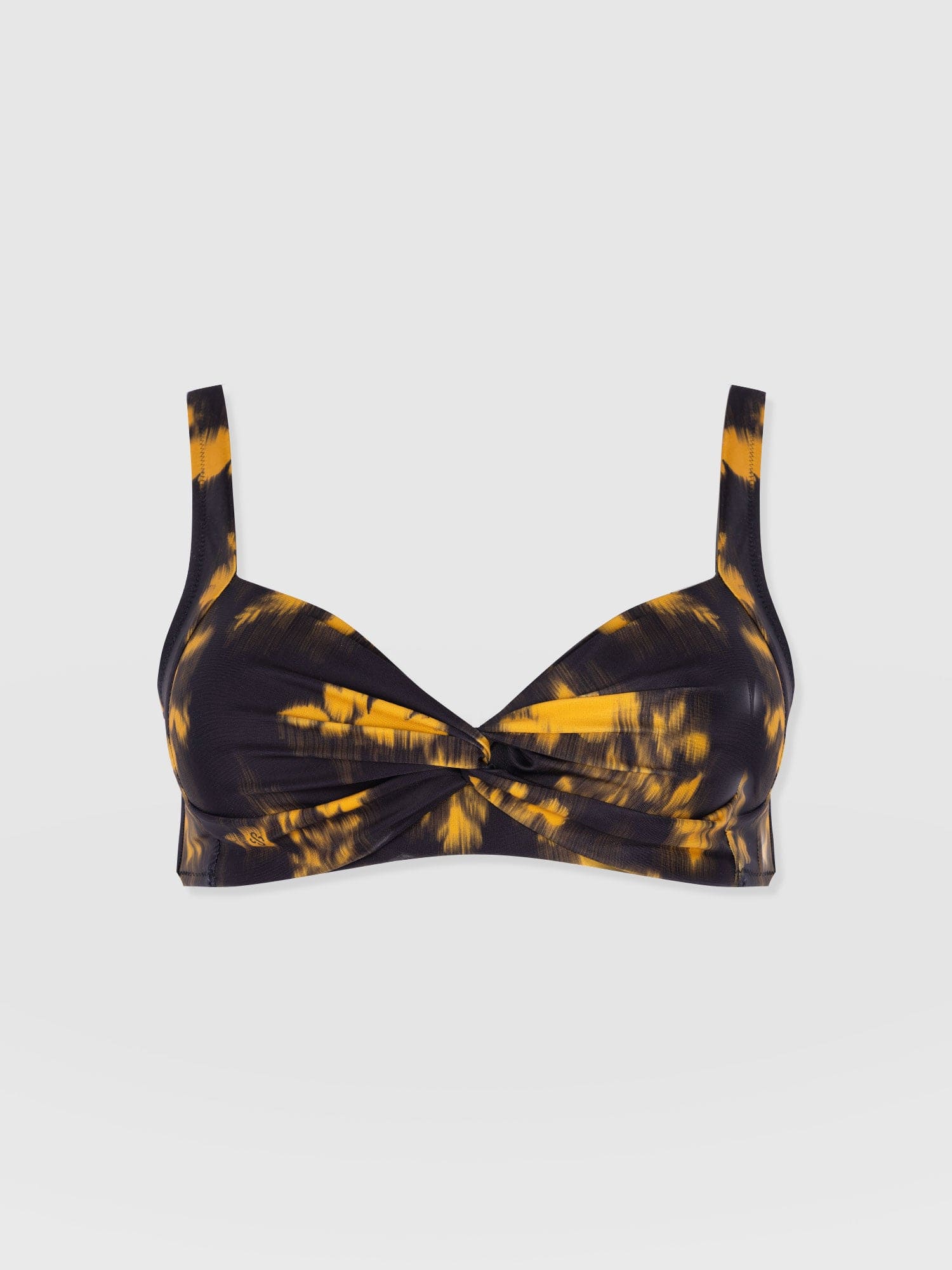 Jesse Twist Front Bikini Top - Yellow Fade Floral - Image 7